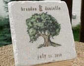 Oak Tree Wedding Favor Coasters, Set of 125