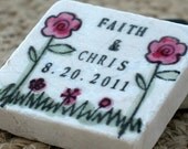 Garden Save The Date Magnets, Wedding Favors, Set of 25