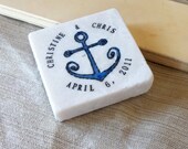 Nautical Anchor Save the Date Magnets, Wedding Favors, Set of 25