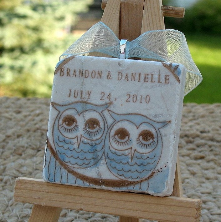 Cozy Owl Ornament Wedding Favors, Set of 25