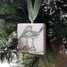 Love Birds Christmas Holiday Ornament, Sage Green, including Gift Box, Ready to Ship