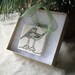 Love Birds Christmas Holiday Ornament, Sage Green, including Gift Box, Ready to Ship