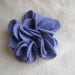 Eggplant Purple Felt Hair Barrette- Clip-