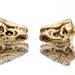 Dinosaur Point Spike Earrings in Sterling / GOLD PLATED UNISEX