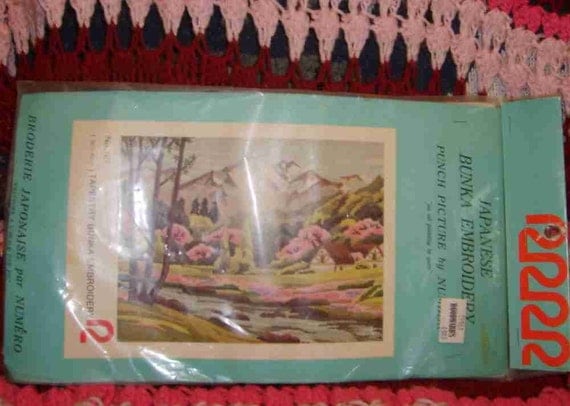 Japanese Bunka Embroidery Kit and Needle by Weechi on Etsy