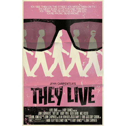 They Live vintage style movie poster