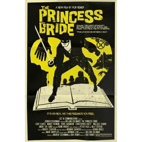 Princess Bride vintage style movie poster