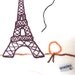 ORGANIC onesie- Eiffel Tower, Balloon
