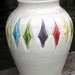 vase with large carved diamonds