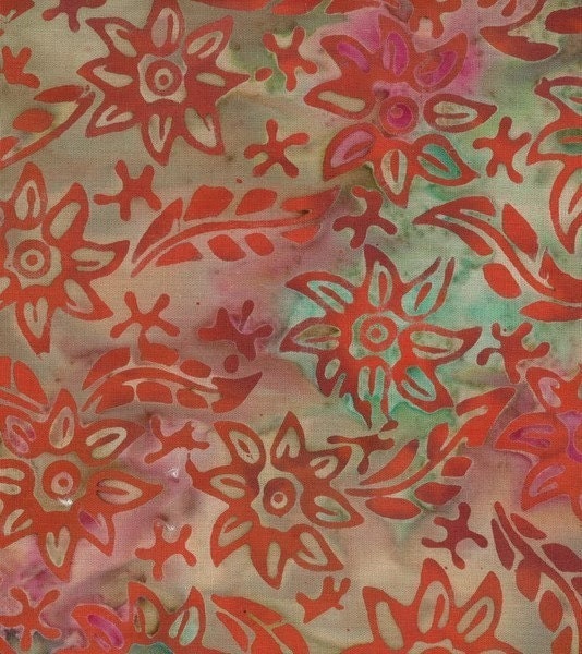 1 FQ joyful batik - rust