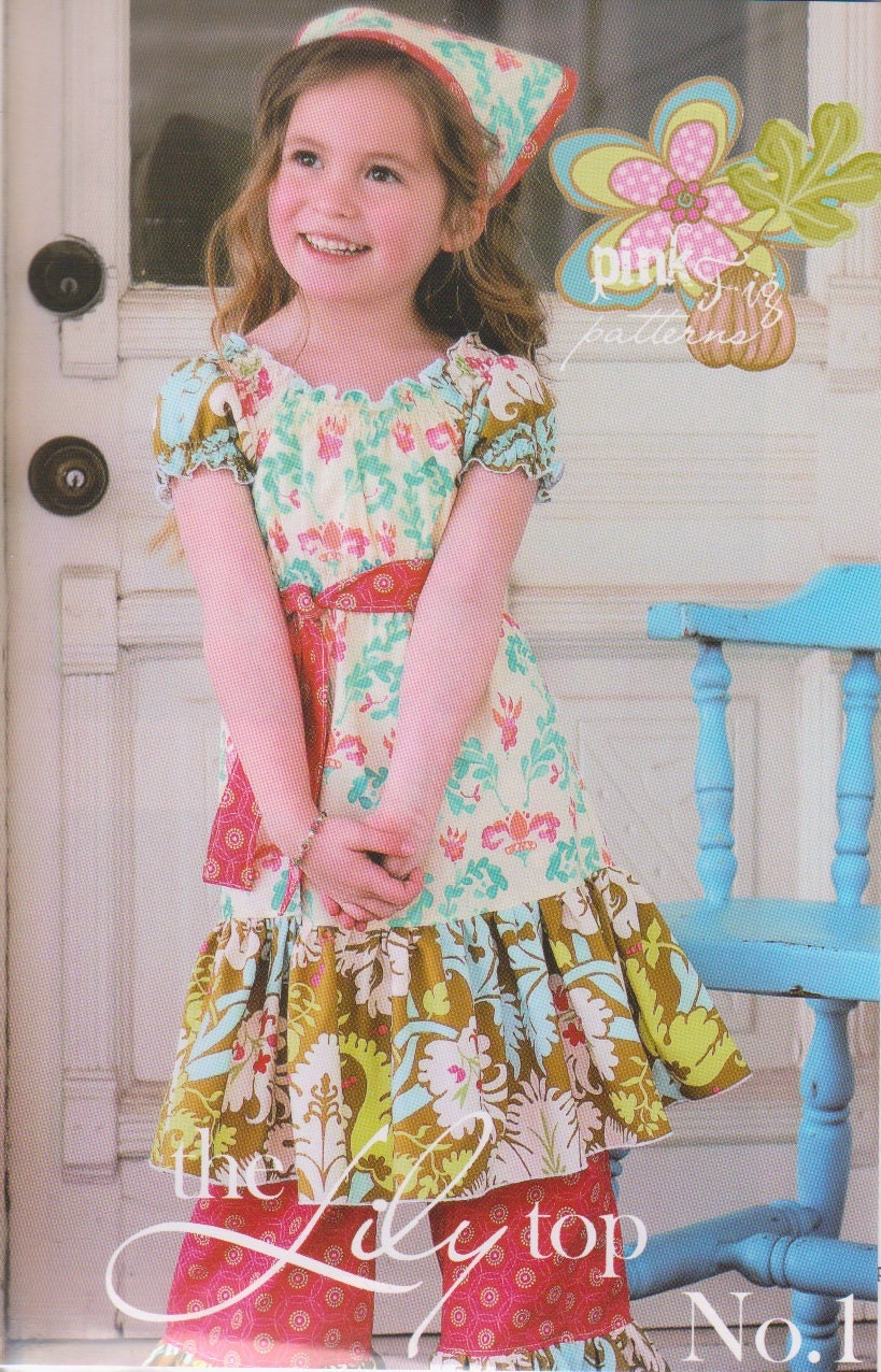 FREE SHIPPING lily top pattern by pink fig design