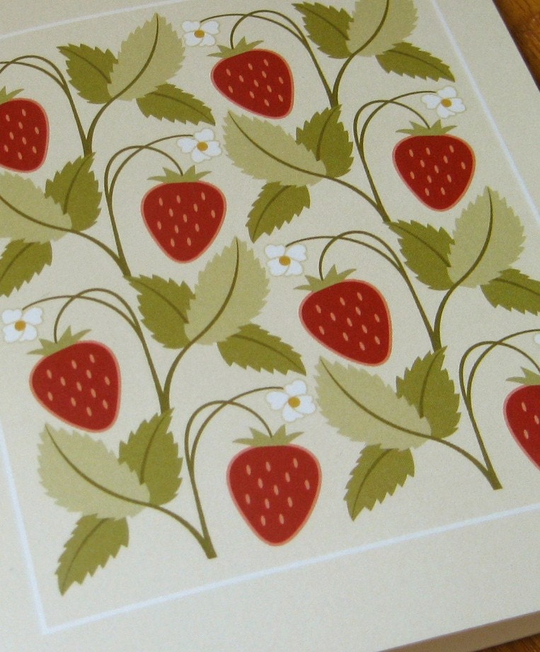 Strawberry Note Cards