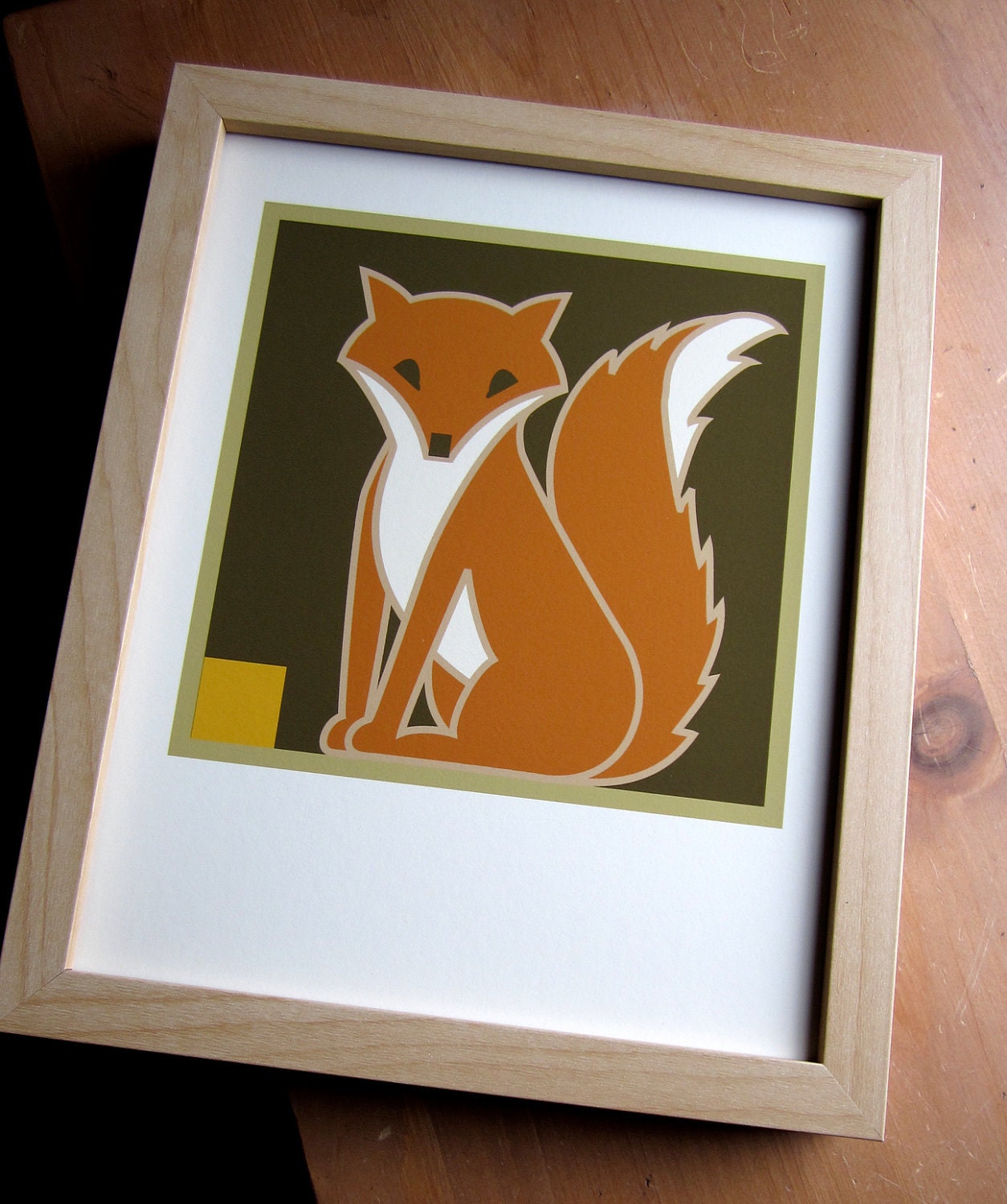 Fox Giclee print Craftsman style