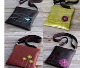 Leather Messenger Sling iPad or Kindle Bag - Design Your Own