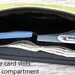 Leather Wristlet Wallet with detachable strap - Burgundy Poppy on Green Grass