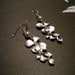 Orchid earrings, Pearl Bridal Earrings, bridesmaid jewelry - Dancing Orchid