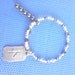 Bracelet Illumination Rune Hematite Quartz and Pewter Memory Wire norse celtic pagan wicca witch metaphysical crystal
