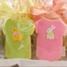 Onesie Sugar Cookie Favors - Adorable Animal Designs (12 favors, gift bagged and bowed)