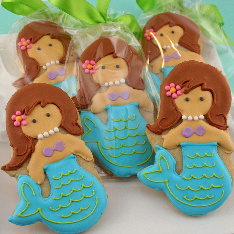 Sea Animal Sugar Cookie (12 favors, bagged and bowed)