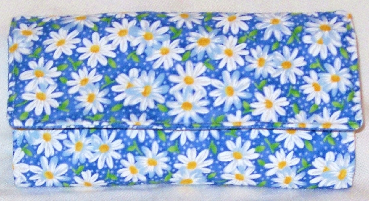 Blue Daisy Wallet