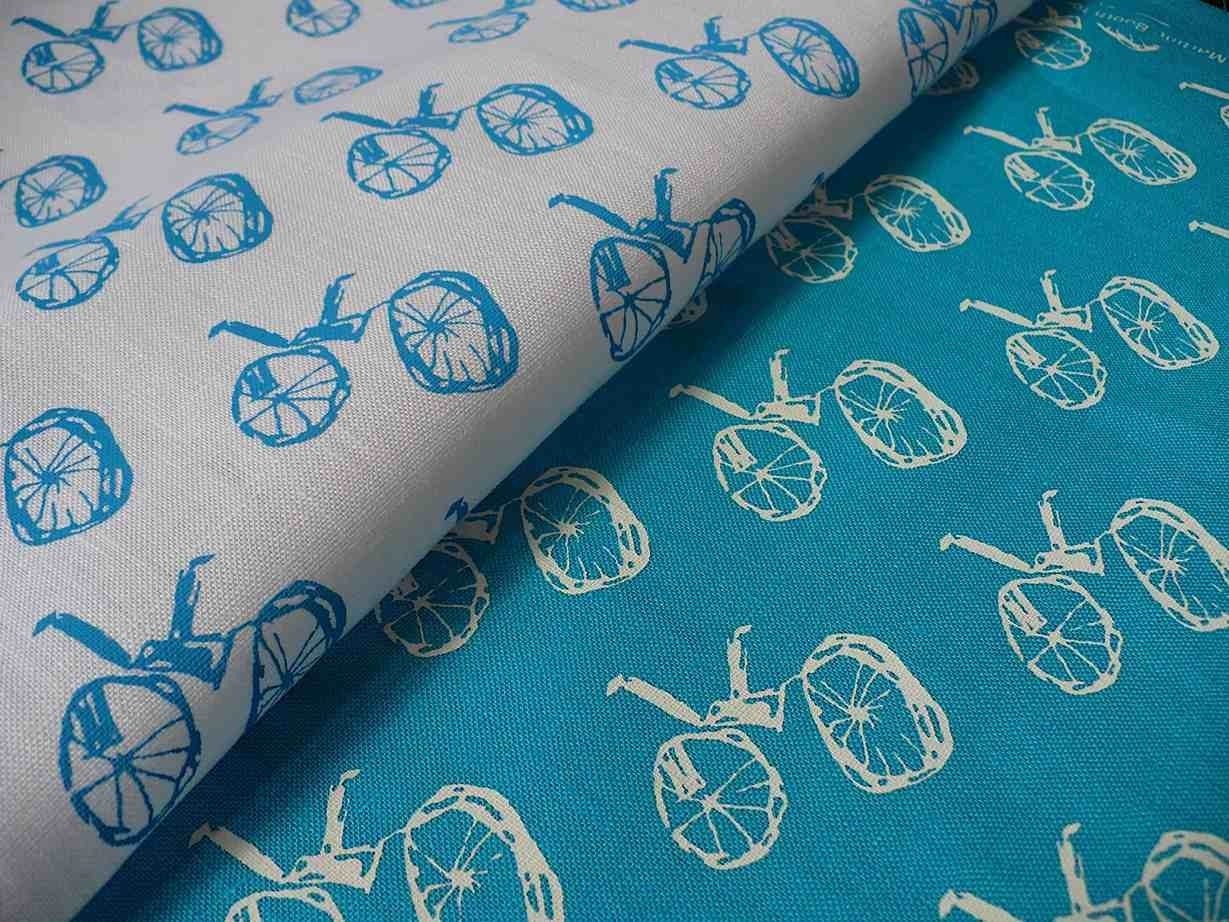 MY BIKE screenprinted fabric mix pack, 2 pieces