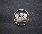 Arkansas state quarter  CUT COIN NECKLACE real state quarter