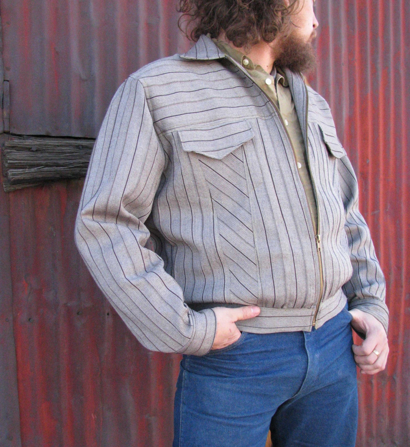 1930s Style Sports Jacket--In Your Choice of Wool Fabric