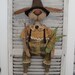 EPATTERN Primitive Folk Art Bunny Rabbit Halloween Doll SALE