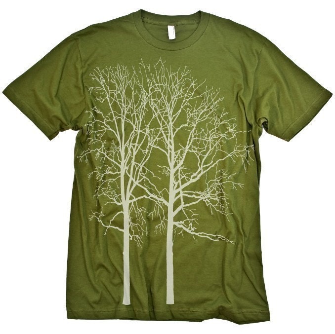 Two Trees T-Shirt Nature Graphic Tee MENSTshirt S M L XL XXL