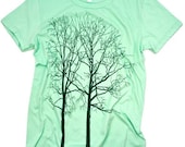 Cool Trees Tee Graphic WOMENS Tshirt Lime