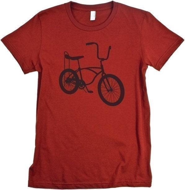 Retro Bicycle Cranberry Women's Graphic Tee Shirt