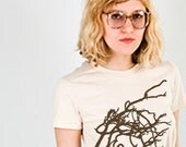 Tree Roots Graphic Tee Plant Shirt American Apparel Womens Tshirt S M L XL XXL