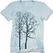 Trees Tee Branches Graphic WOMENS Tee light blue