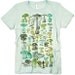 Mushrooms Of the World Women's Seafoam Graphic Tee Shirt