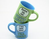 Mr and Mrs His and Hers Coffee Tea Lover Set Personalized Great Wedding Gift