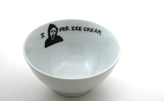 Bowl Funny Gift I Scream For Ice Cream Bowl- Horror Fan