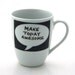 Awesome encouragement graduation speech bubble mug
