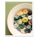 Bowl of Colorful Vintage Buttons Photograph / 8x10 print / Craft Room Decor / Mother's Day Gift / Still Life Photograph / Orange Blue Yellow