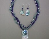 Paua Shell and Fluorite