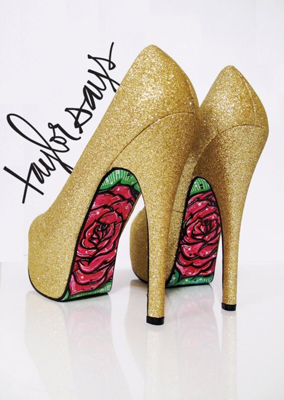 GOLD GLITTER- size 10