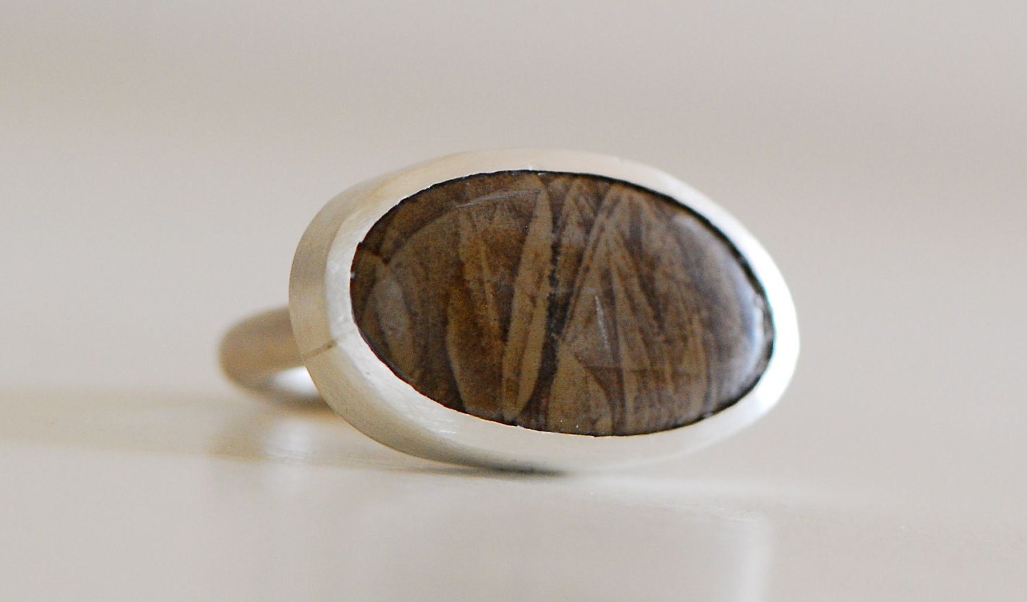 Sterling Silver Stone Ring unique