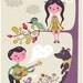 sing to me... limited edition giclee print of an original illustration (8 x 10 in)