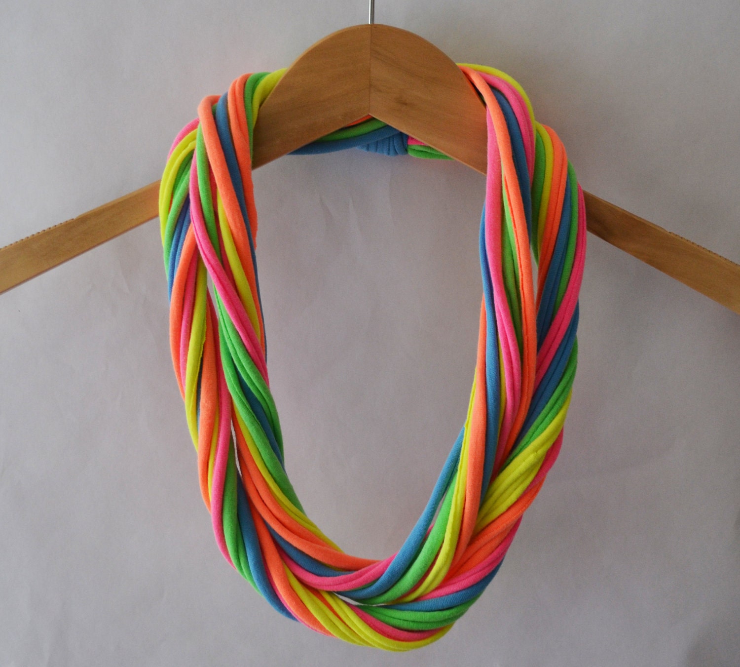 Jersey scarf in Neon Rainbow - Sariph