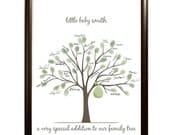 Printable Baby Shower Fingerprint Tree (PDF)