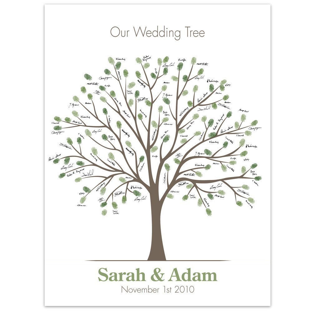 Printable Wedding Fingerprint Tree (PDF)