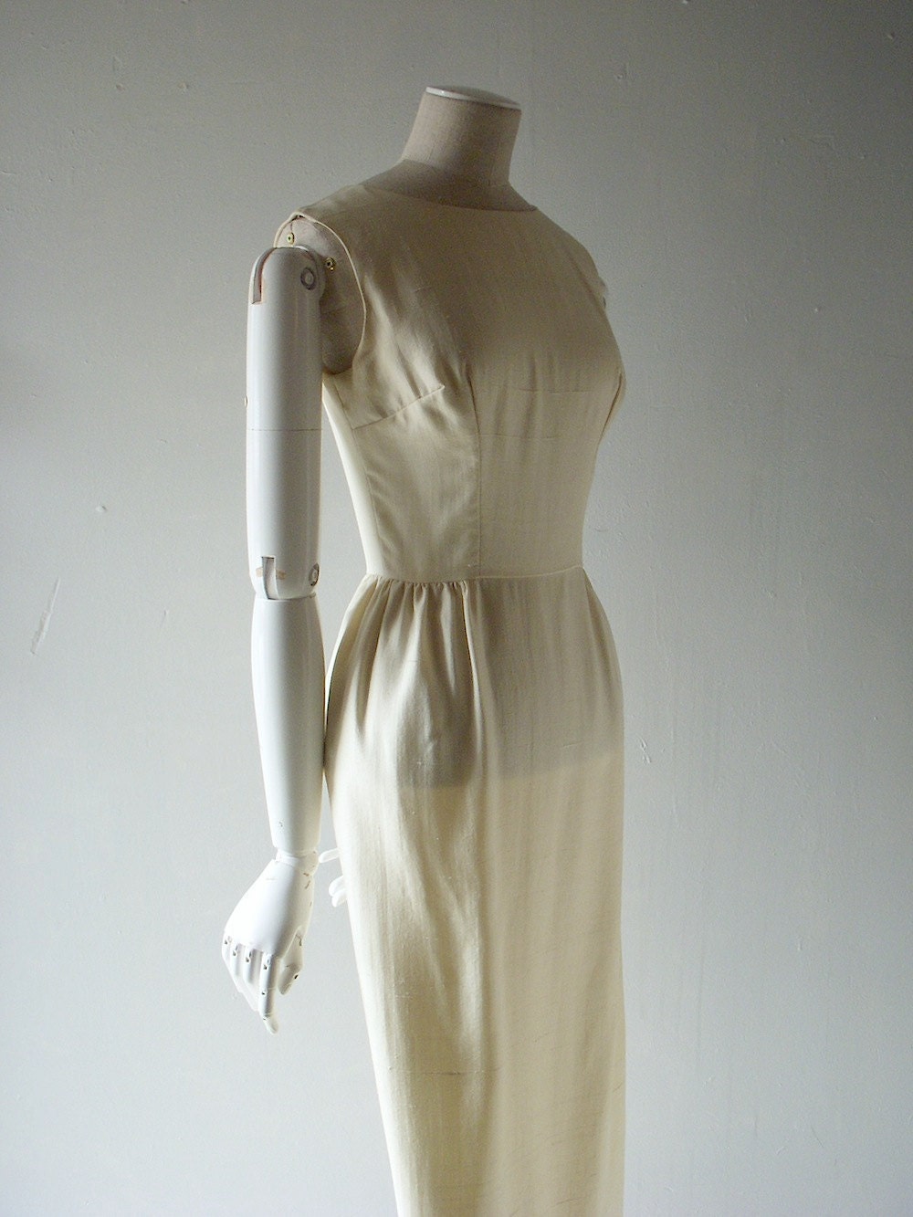 60s silk dress - size 2/4 Mad Men fashion - modern wedding dress - size 2 or 4 - Betty Draper summer chic