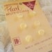 tiny 3/8" Pearl Buttons - original 10 cent card - Japan