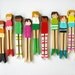 handmade wooden folk art  clothespin magnets ... girls with style