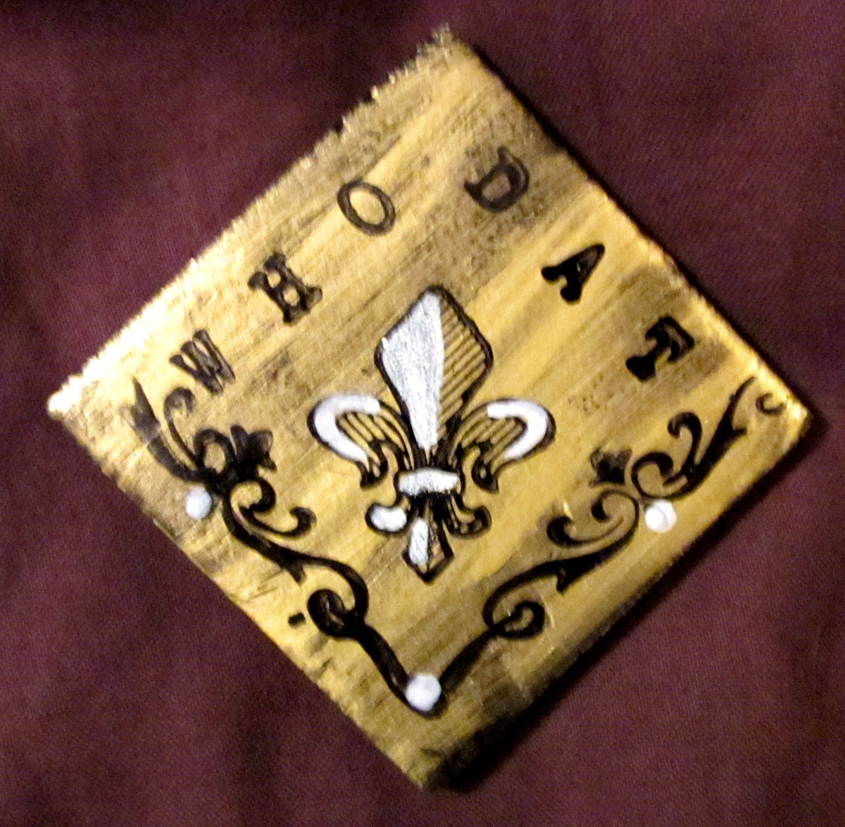 Who Dat Fleur de Lis Magnet New Orleans black & gold