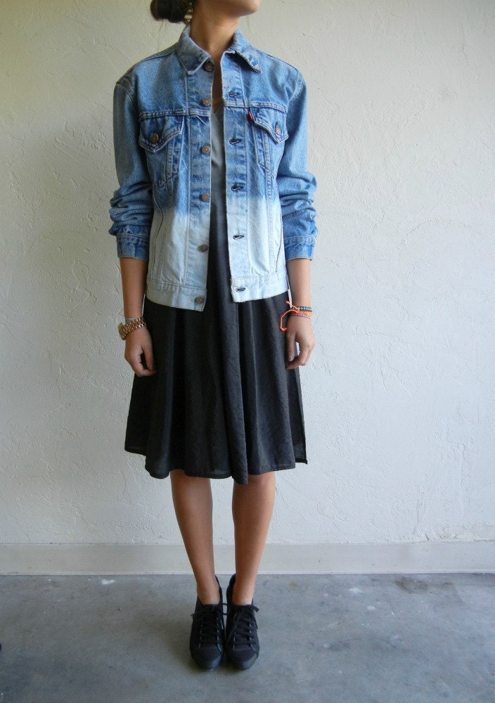 Dip-Dye Ombré Levi's Denim Jacket